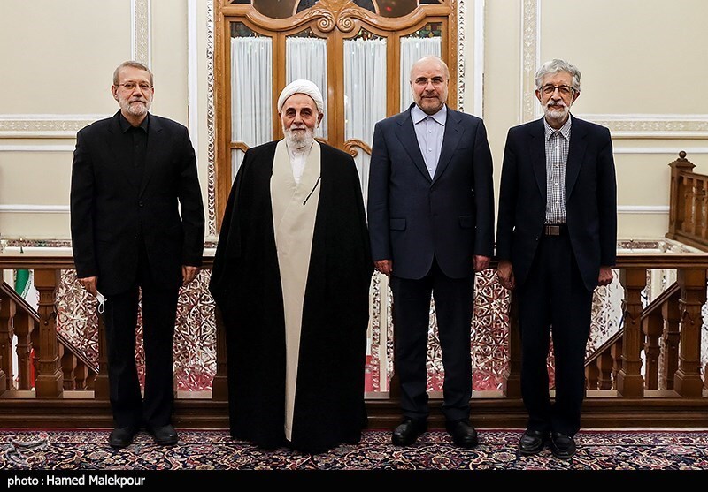 تصاویر: افطاری «قالیباف» با روسای سابق مجلس