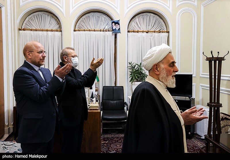 تصاویر: افطاری «قالیباف» با روسای سابق مجلس