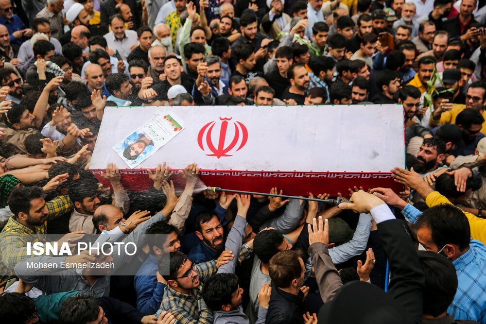 تصاویر: تشییع پیکر شهید «حمیدرضا الداغی» در مشهد