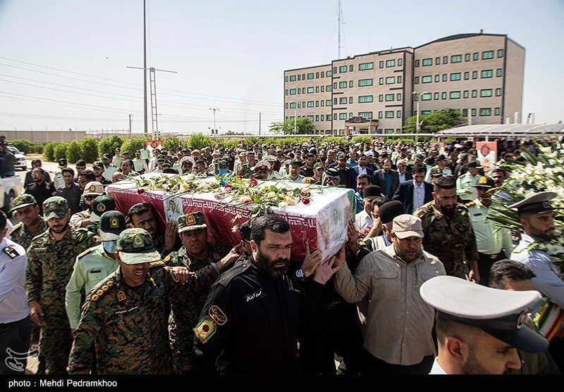 تصاویر: تشییع پیکر شهید سعید ربیعی در اهواز