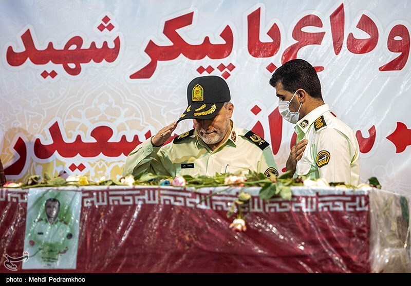 تصاویر: تشییع پیکر شهید سعید ربیعی در اهواز