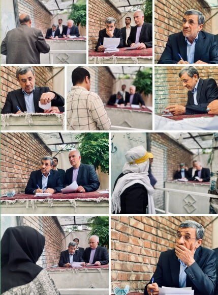 بازگشت احمدی نژاد به خبرها پس از یک غیبت طولانی + عکس
