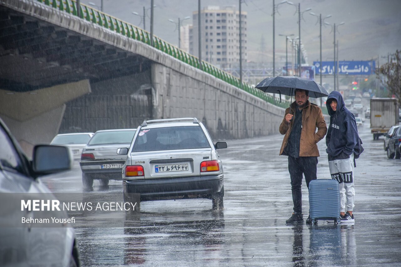 تصاویر: طراوت و زیبایی باران بهاری اراک