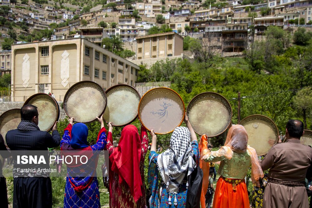 تصاویر: نوای هزار دف برفراز باینگان