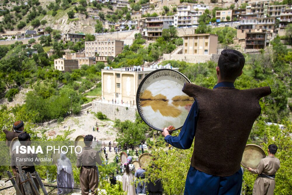 تصاویر: نوای هزار دف برفراز باینگان