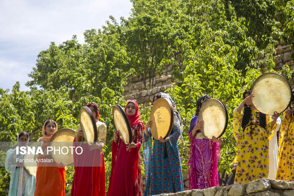 تصاویر: نوای هزار دف برفراز باینگان
