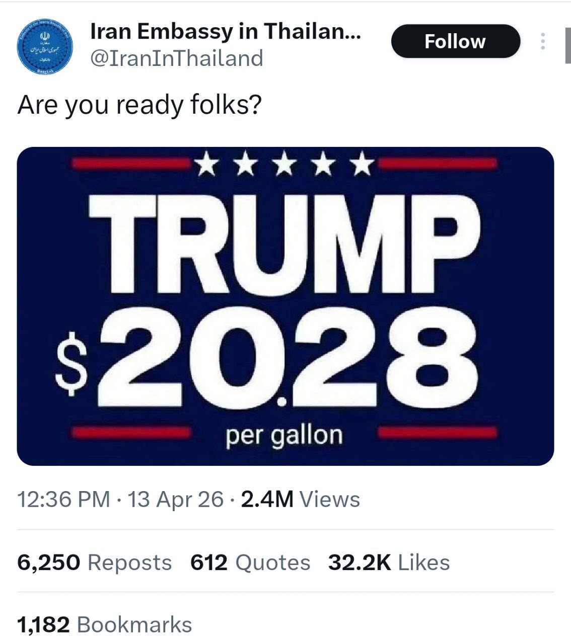 منبع پاکستانی: ترامپ خواهان توافق قبل از سفرش به چین در ۱۲ اردیبهشت است / خبرنگار الجزیره در تهران: احتمال دارد مذاکرات بعدی پایان هفته در ترکیه برگزار شود؛ مذاکرات بر اساس پیشنهادی انجام می‌شود که واشنگتن ارائه کرده و ایران به آن پاسخ داده / ادعای رویترز: گفت‌وگو بین واشنگتن و تهران همچنان ادامه دارد؛ دو طرف پیش از آنکه مذاکرات بر سر یک مسئله متوقف شود، ۸۰ درصد از توافق را تکمیل کرده بودند