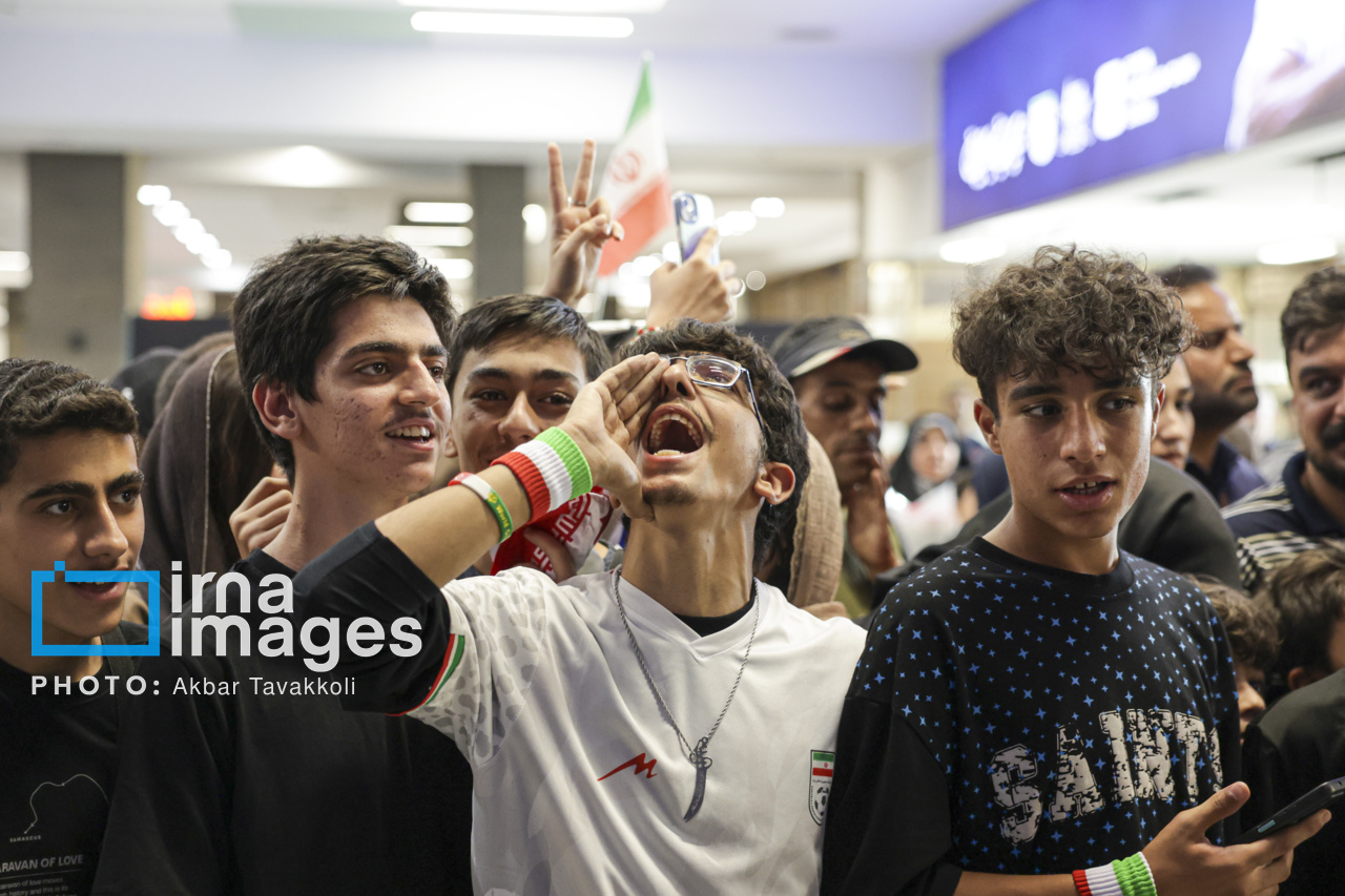 تصاویر: ورود کاروان تیم ملی جمهوری اسلامی ایران به کشور