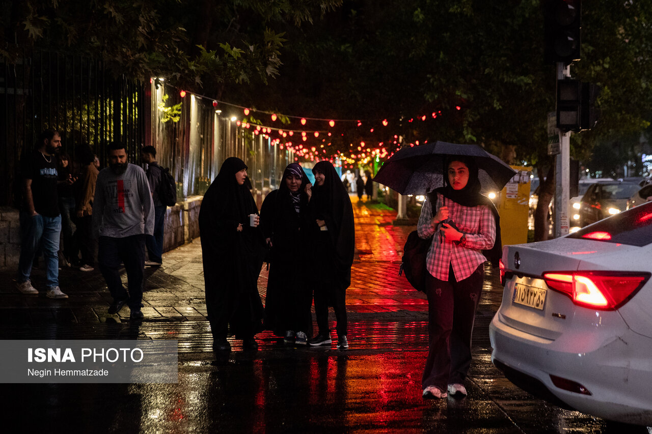 تصاویر: باران ۱۱ مهر ۱۴۰۵- تهران