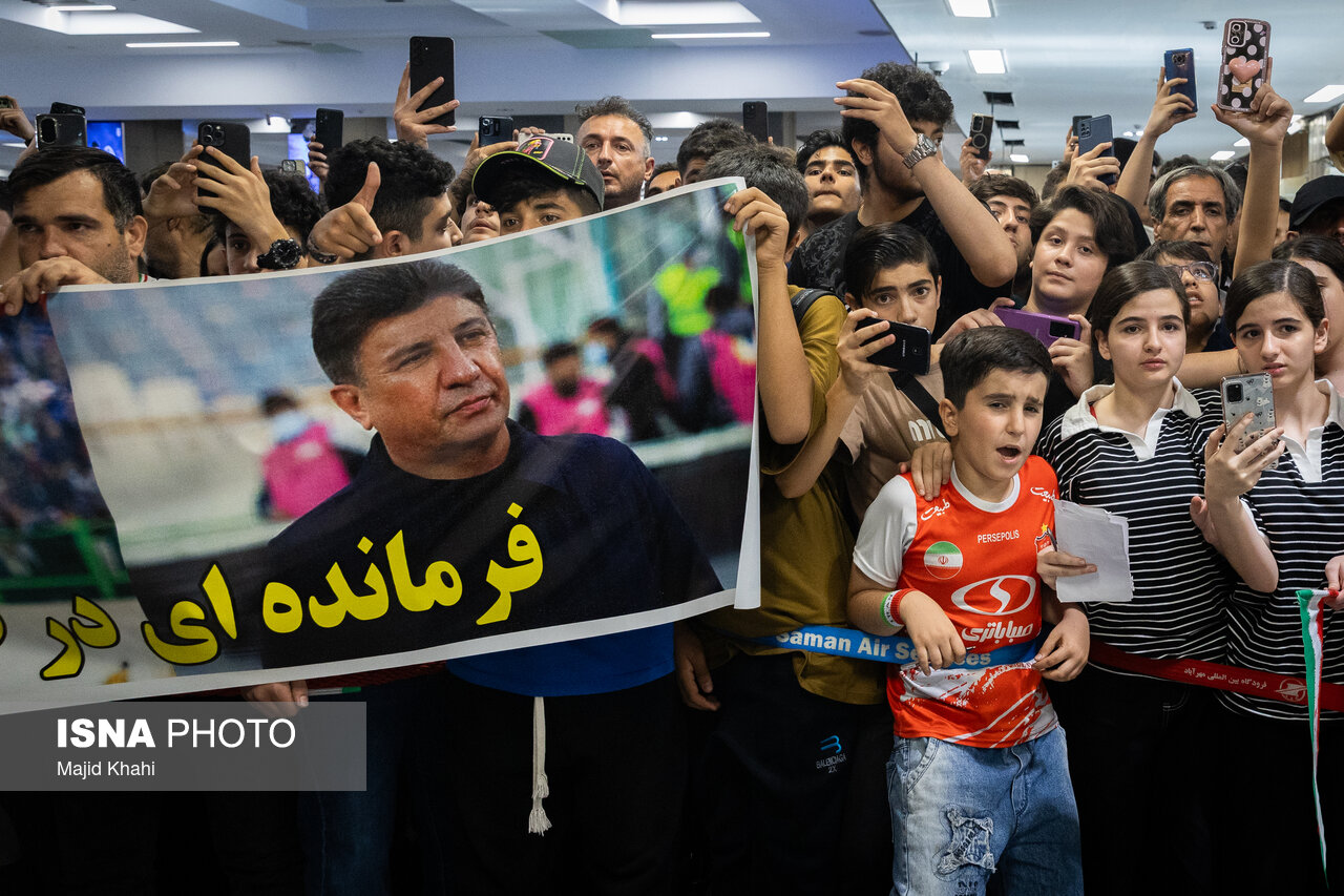 تصاویر: ورود کاروان تیم ملی جمهوری اسلامی ایران به کشور