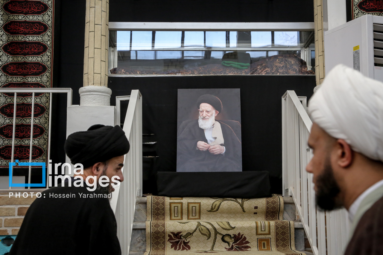 تصاویر: مراسم وداع با پیکر آیت‌الله «شبیری زنجانی»