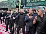 ببینید / تصاویری از حضور مسعود پزشکیان در مراسم شام غریبان در ارومیه