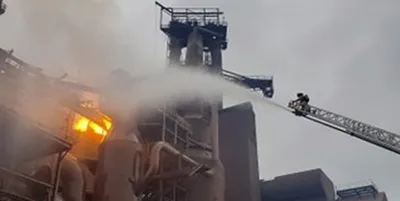 انفجار بزرگترین کارخانه فولاد سازی جهان در ایندیانای آمریکا+فیلم