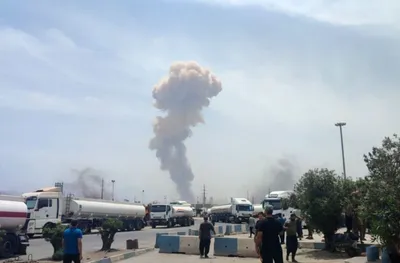 انفجار شدید در بندر شهید رجایی بندرعباس