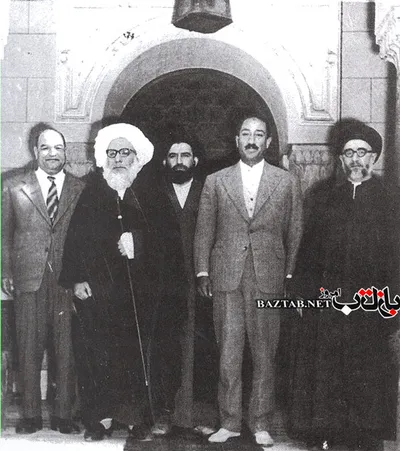 تصویر: آیت الله طالقانی و انورسادات
