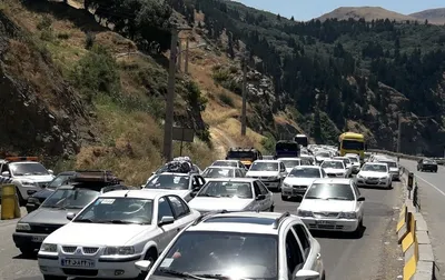 وضعیت جاده‌ها در عصر روز سیزده به در /ترافیک سنگین در جاده‌های شمال / باران در استان‌های غربی کشور