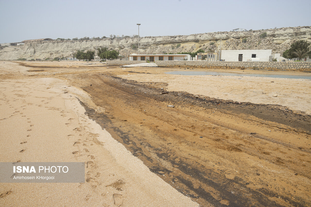 تصاویر: وضعیت آلودگی نفتی سواحل قشم پس از دو هفته