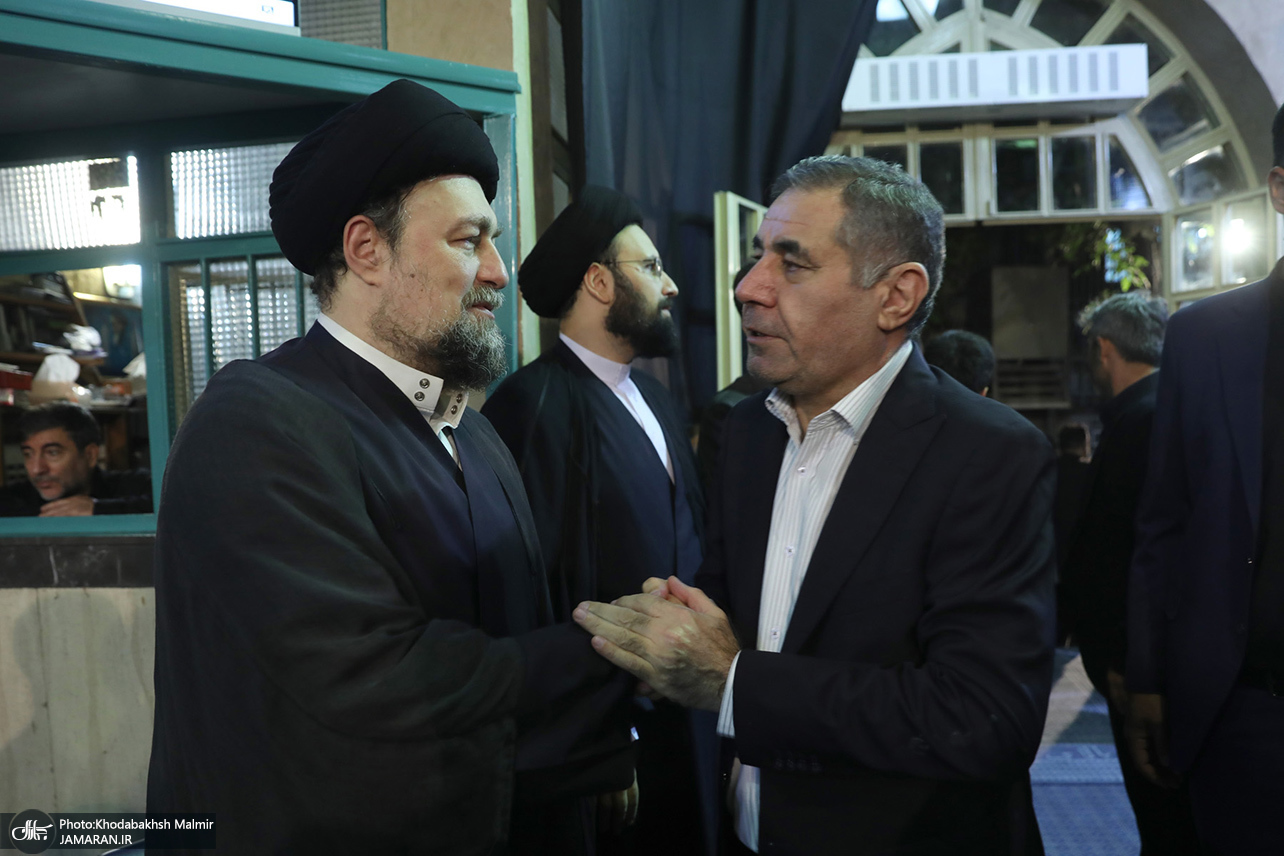 تصاویر: مراسم بزرگداشت مادر همسر سید حسن خمینی و همسر آیت الله موسوی بجنوردی