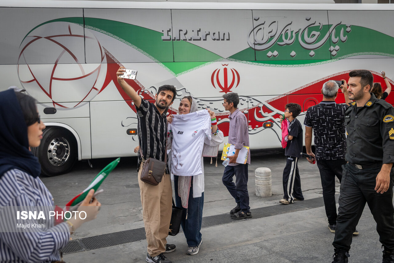 تصاویر: ورود کاروان تیم ملی جمهوری اسلامی ایران به کشور