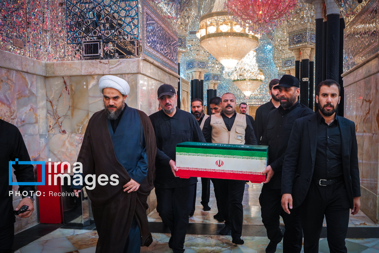 تصاویر: تشییع پیکر مطهر رهبر شهید انقلاب در نجف اشرف