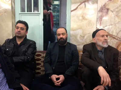 تصویر: عبدالرضا هلالی در مراسم بزرگداشت مادر احمدی نژاد