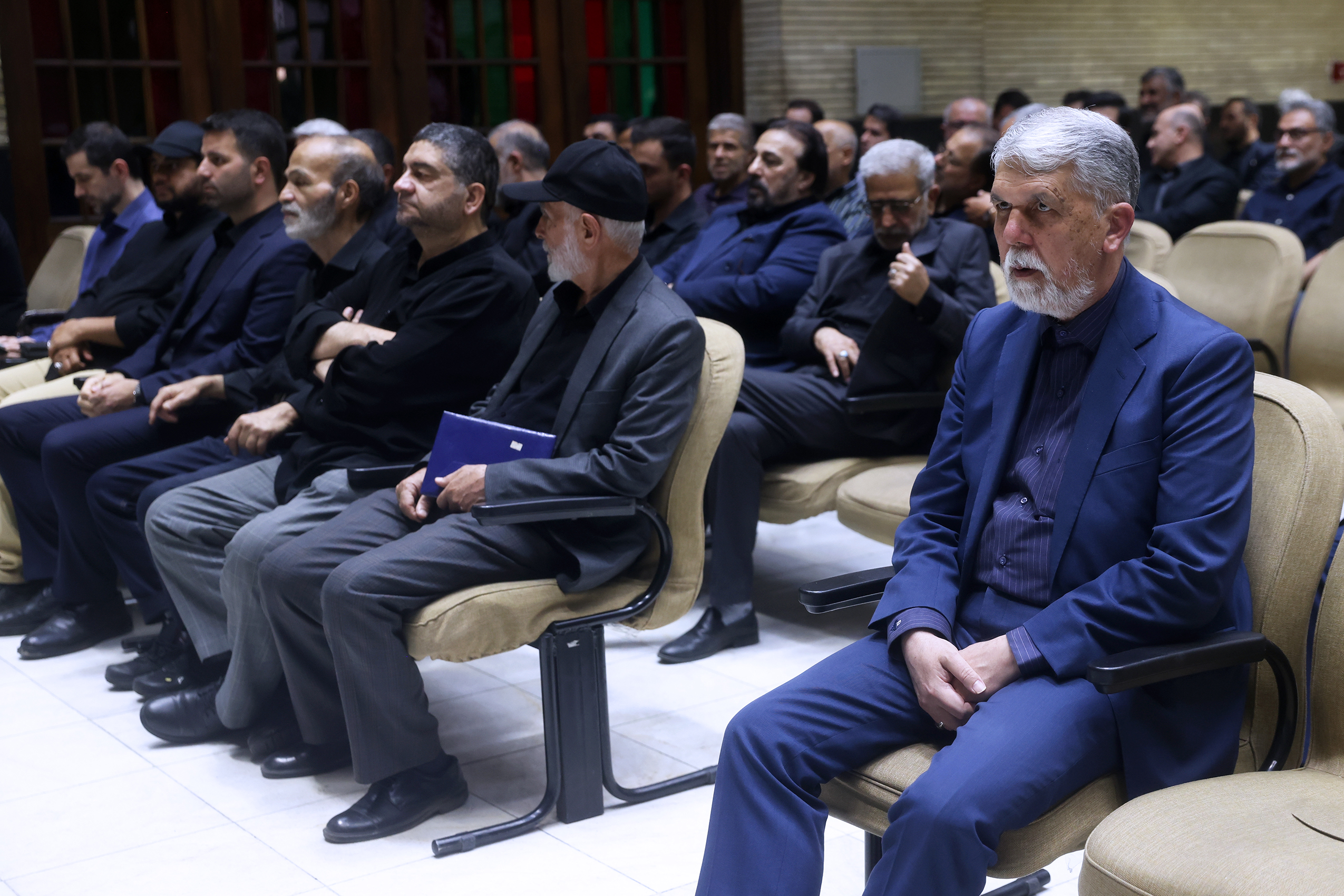 تصاویر: حضور پزشکیان در مراسم ختم پدر محمدباقر ذوالقدر، دبیر شورای عالی امنیت ملی