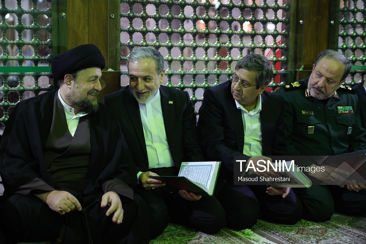 تصاویر: مراسم تجدید میثاق اعضای دولت با آرمان‌های امام راحل