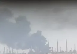 ببینید/ آتش‌سوزی در تأسیسات آرامکو در پی حمله انصارالله