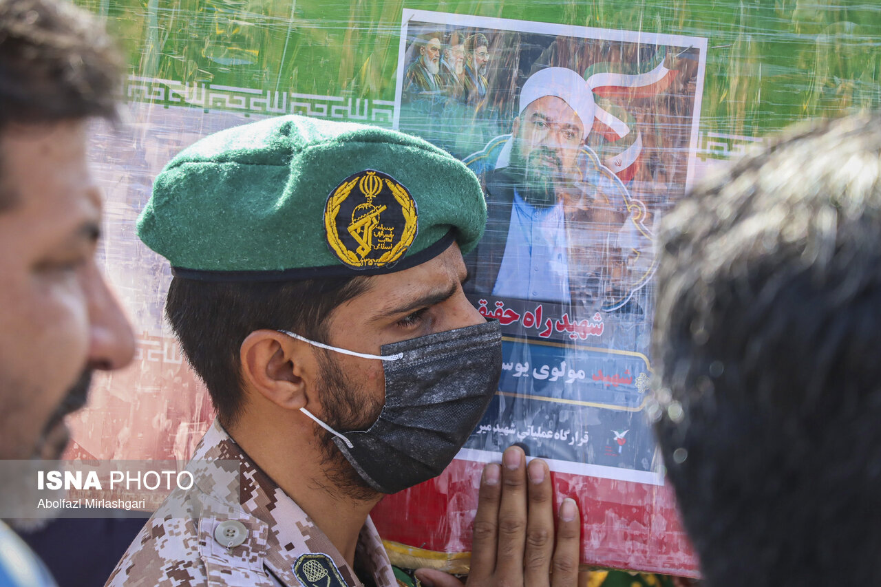 تشییع پیکر شهید «مولوی یوسف گرگیج» - زاهدان