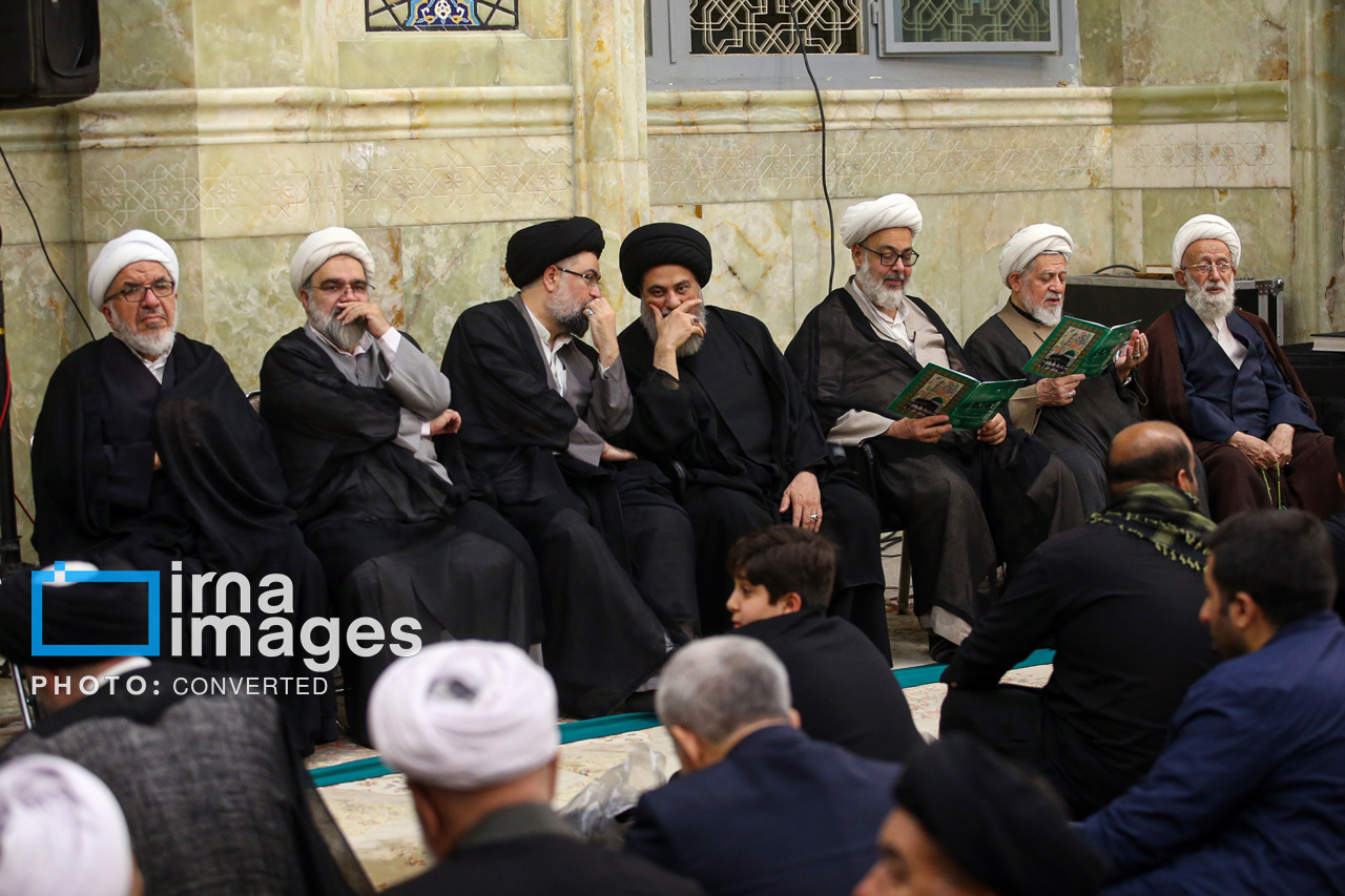 تصاویر: مراسم چهلم ارتحال آیت‌الله شبیری زنجانی در قم