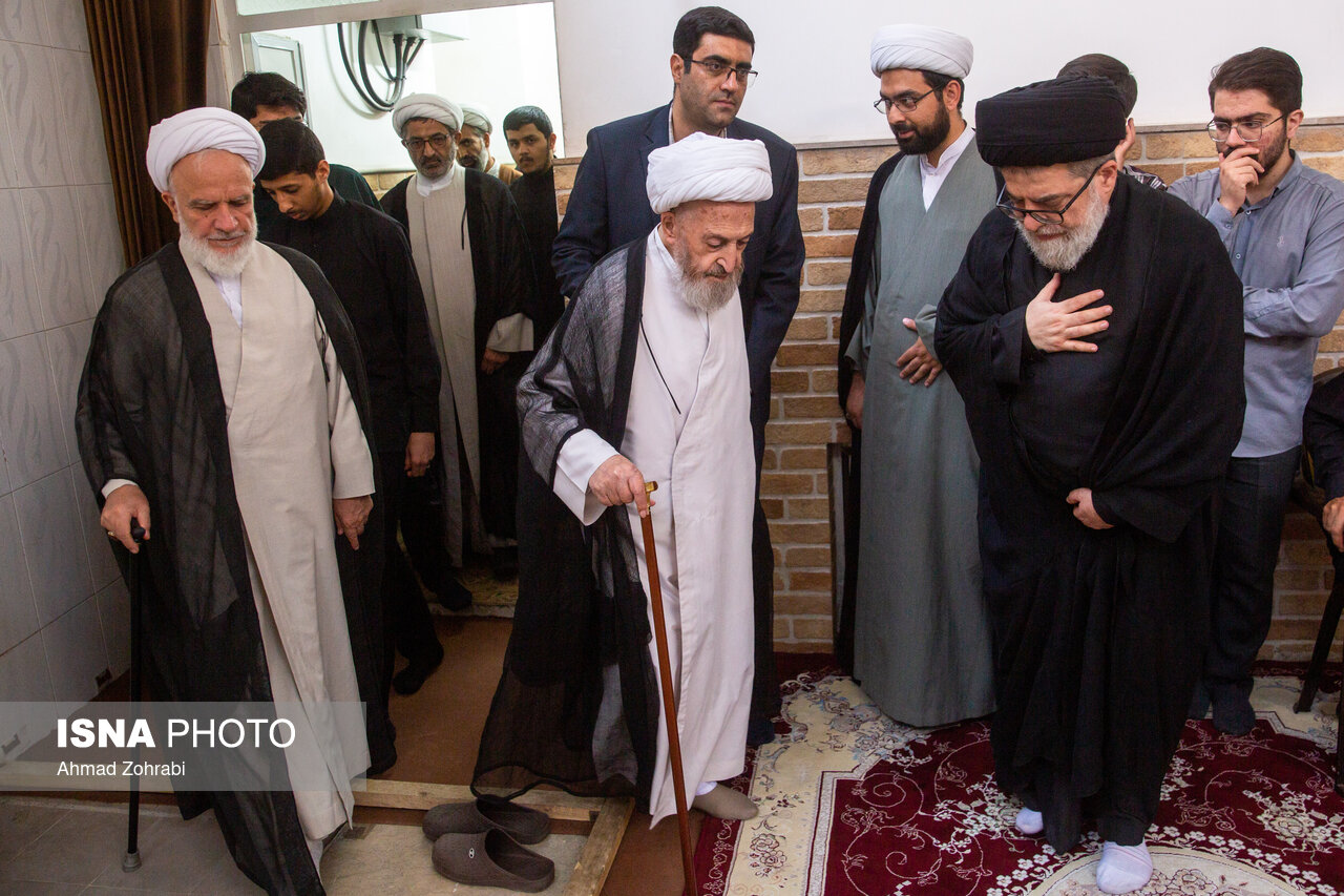 تصاویر: مراسم وداع با پیکر آیت‌الله «شبیری زنجانی»