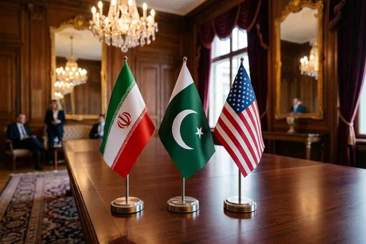 پرچم ایران آمریکا پاکستان