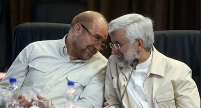 عکس/ خنده‌های جلیلی و قالیباف در جلسه مجمع تشخیص مصلحت نظام