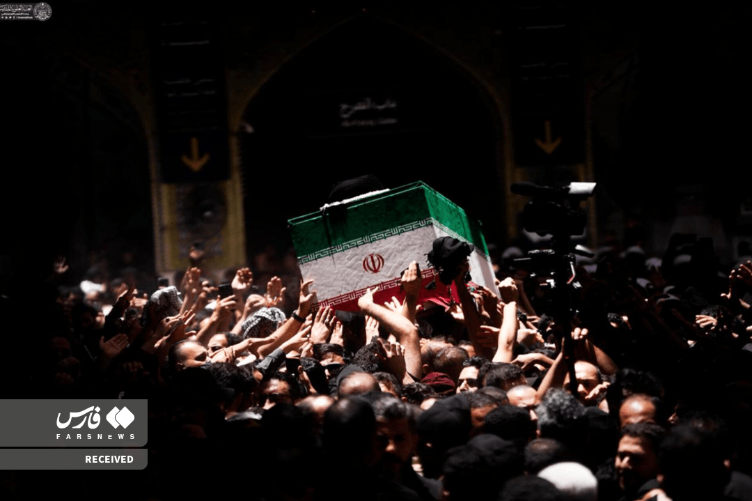 تصاویر: تشییع پیکر مطهر رهبر شهید انقلاب در نجف اشرف