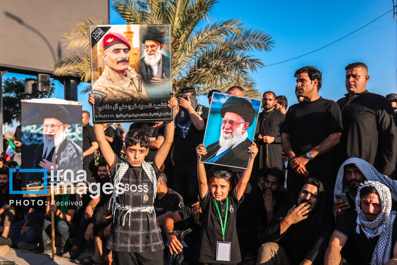 تصاویر: تشییع پیکر مطهر رهبر شهید انقلاب در نجف اشرف