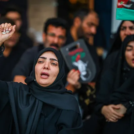 تصاویر/ آیین بدرقه پیکر رهبر شهید انقلاب در قم