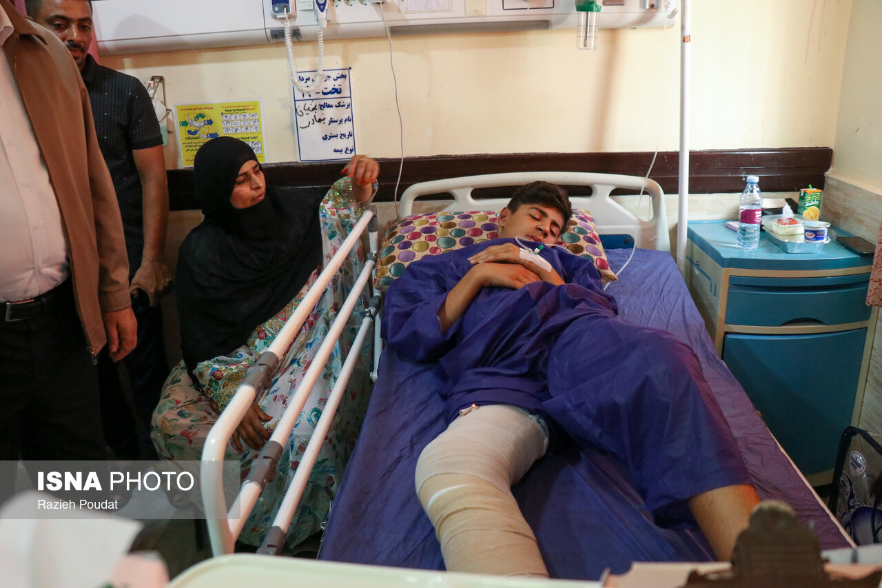 تصاویر: وضعیت مصدومان حمله آمریکا در شهرستان سیریک