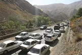 ترافیک سنگین در محورهای شمالی / انسداد مسیر جنوب به شمال چالوس