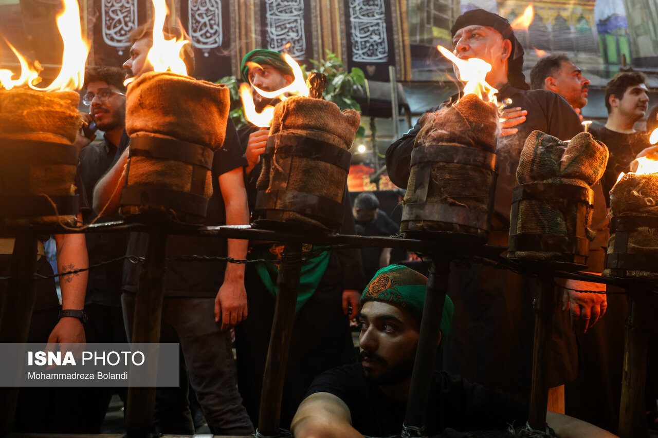 تصاویر: آئین مشعل‌گردانی در دولت‌آباد شهرری