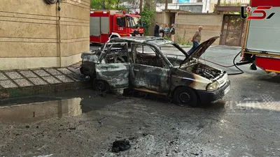 ببینید/ انفجار خودرو در محله قلهک تهران