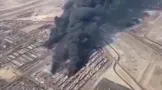 ویدیو / تصاوير هوايى از محل انفجار بندر‌ شهيد رجايى