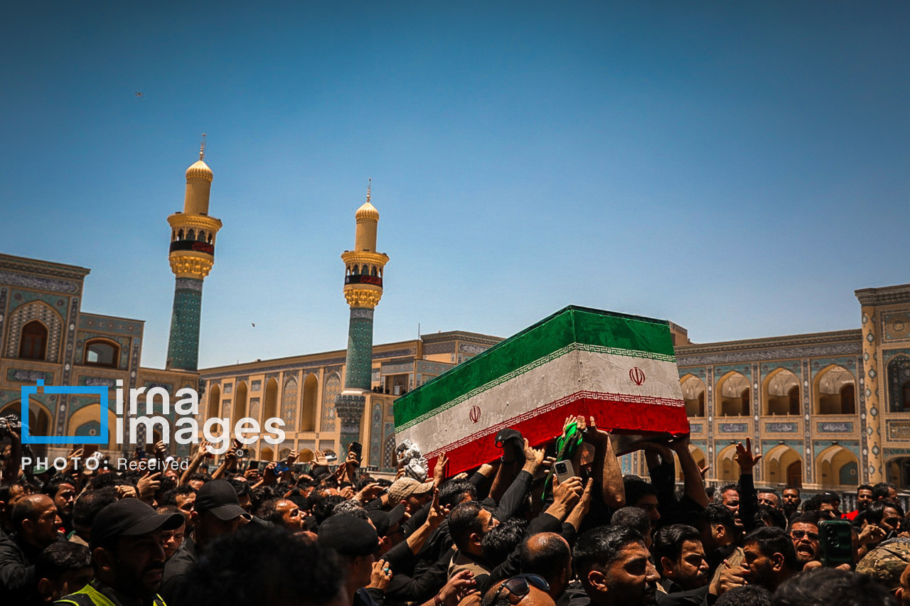 تصاویر: تشییع پیکر مطهر رهبر شهید انقلاب در نجف اشرف
