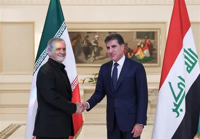 پزشکیان: به هیچ وجه در جمع برادران خود در اقلیم کردستان عراق احساس غریبه‌گی ندارم