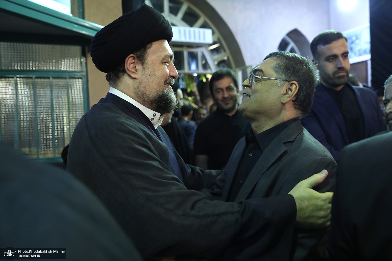 تصاویر: مراسم بزرگداشت مادر همسر سید حسن خمینی و همسر آیت الله موسوی بجنوردی