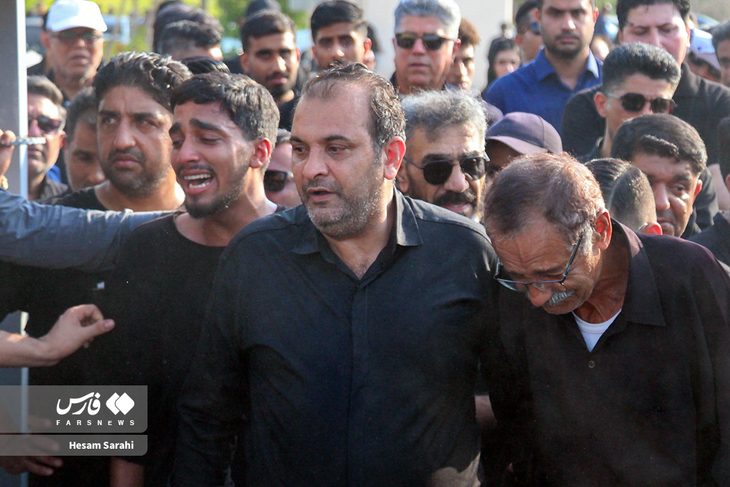 تصاویر: تشییع پیکر عبدالحسین مرادی، بازیکن فوتبال هرمزگان