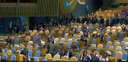 ببینید/ ترک نمایندگان کشورهای مختلف هنگام سخنرانی نتانیاهو در سازمان ملل