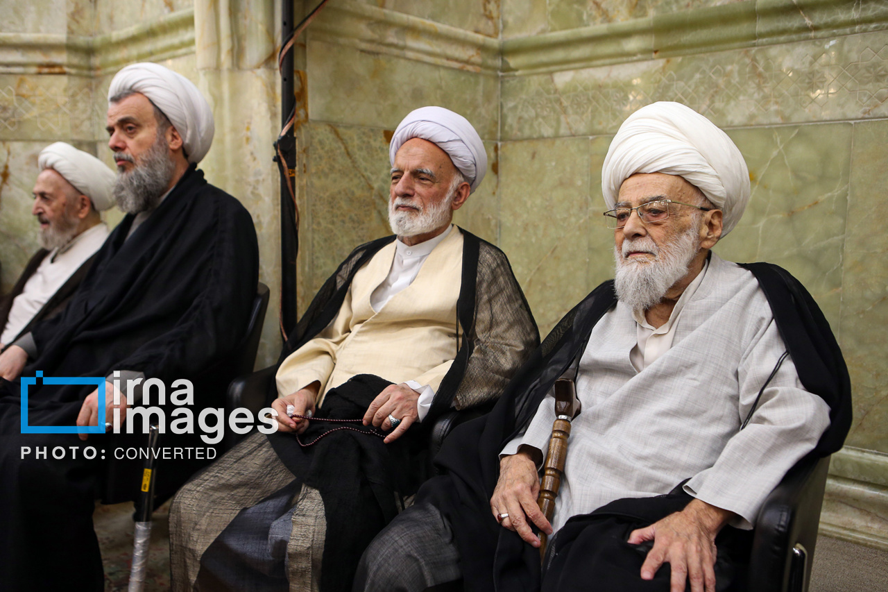 تصاویر: مراسم چهلم ارتحال آیت‌الله شبیری زنجانی در قم