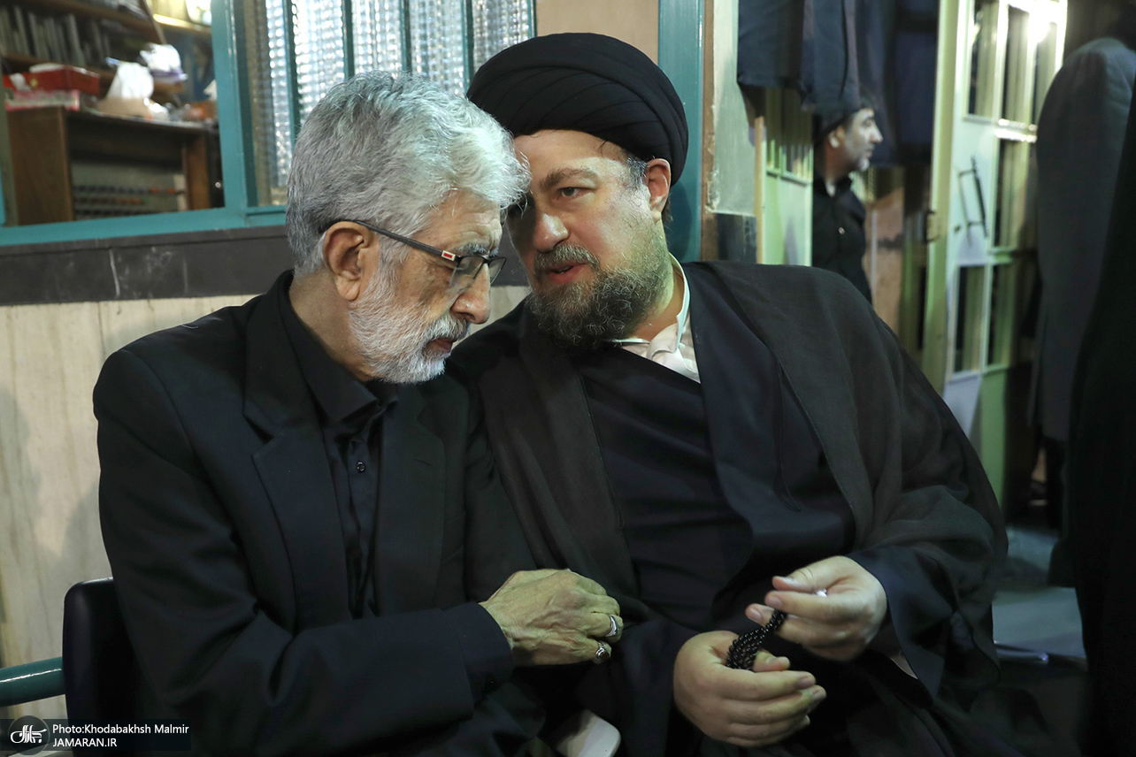 تصاویر: مراسم بزرگداشت مادر همسر سید حسن خمینی و همسر آیت الله موسوی بجنوردی