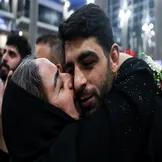 تصاویر: ورود تیم ملی کشتی فرنگی به ایران