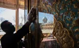 تصاویر: ضدعفونی کردن حرم مطهر حضرت شاهچراغ(ع)